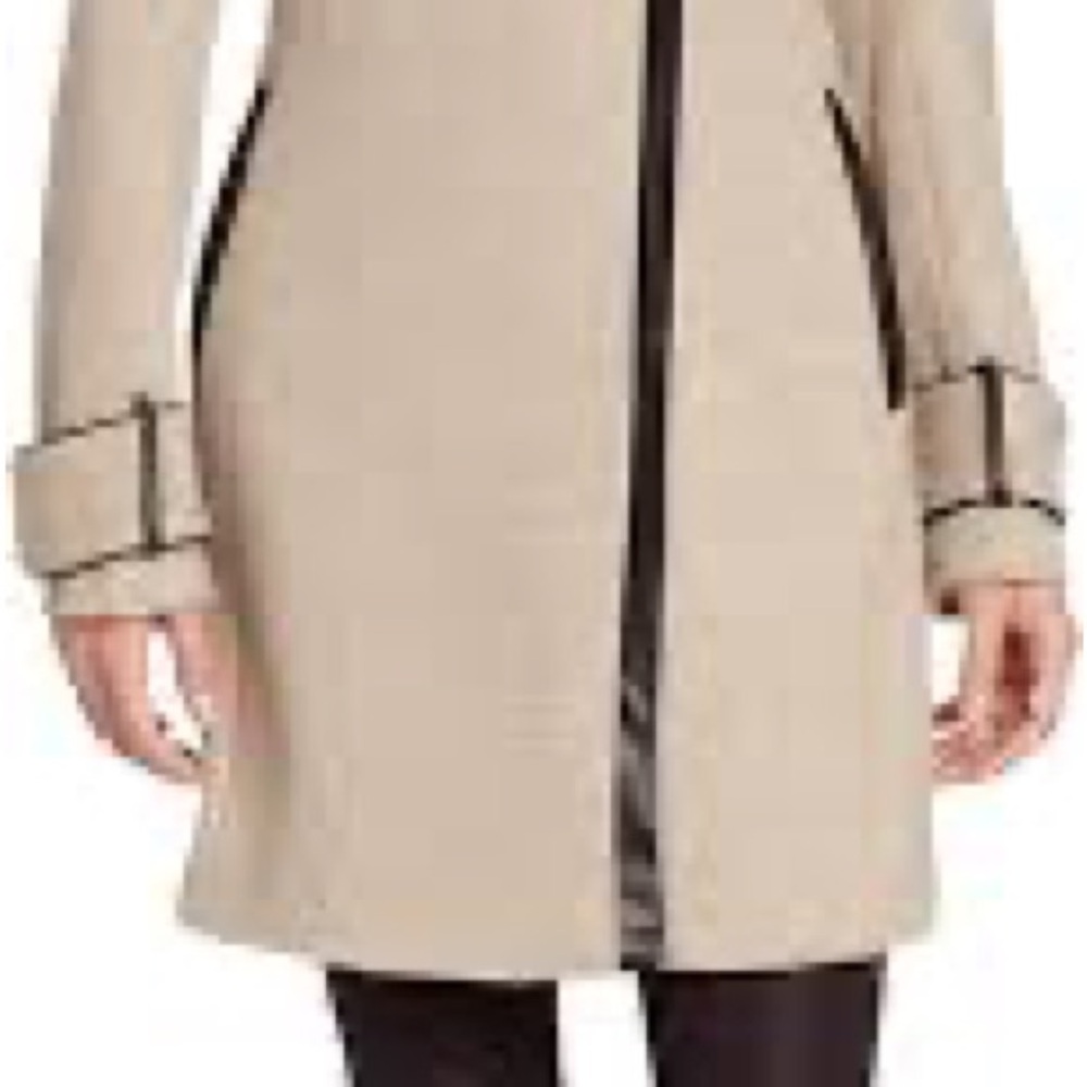 Calvin Klein Wool Coat with Accents - Picture 3 of 4